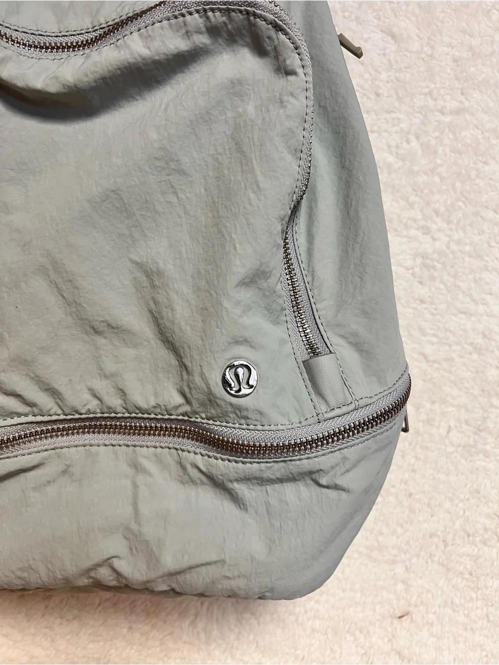 lululemon athletica Pale Gray Compact Sling Backpack